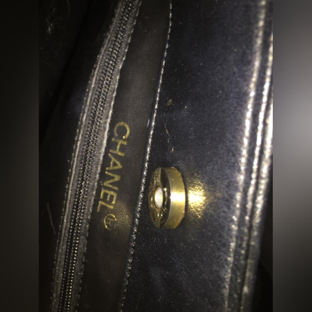 Authentic Chanel Leather Hand Bag - Picture 6 of 12